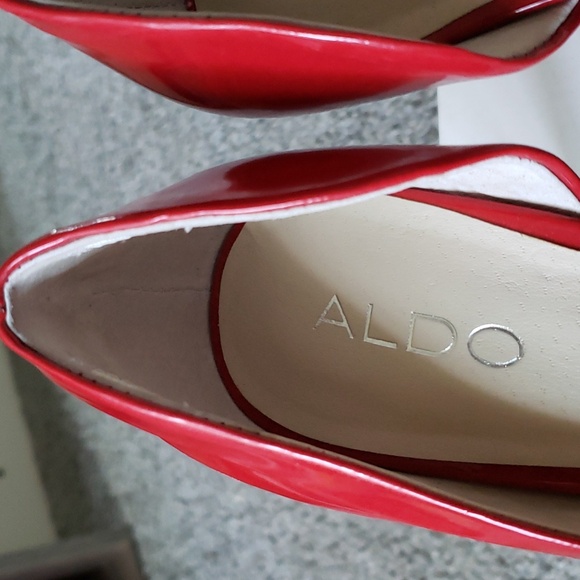 Womens Aldo Red Heels 👠 Size 40 US Size 9.5/10 - Picture 7 of 16